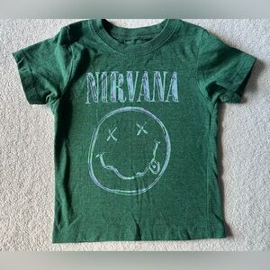 NIRVANA Kids Tee in Forest Green, 18m